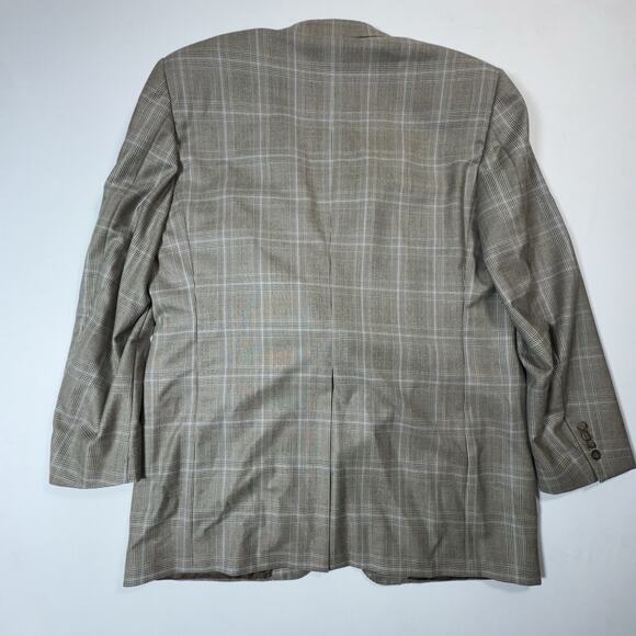 Samuelsohn Super 120’s Wool Blazer 48L Gray Glen Plaid Check Sport Coat Canada - Picture 10 of 11